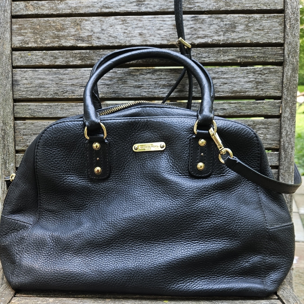 Michael Kors black purse satchel crossbody bag purse